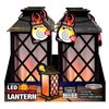 Shawshank Ledz Blazing LEDz 9 in. Plastic Carriage Flicker Flame Flameless Lantern Assorted 702871